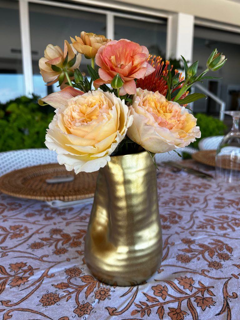 Dinner party florals. Click to open gallery