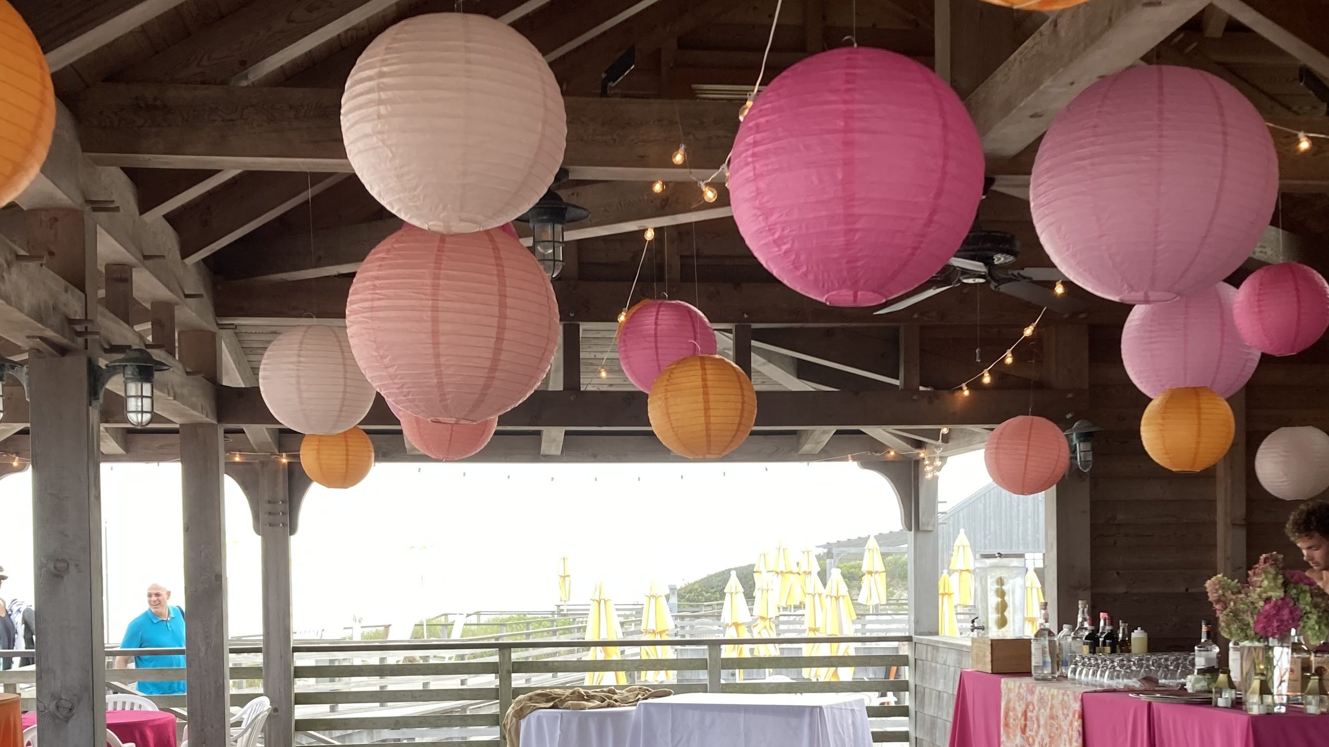 Hanging lanterns
